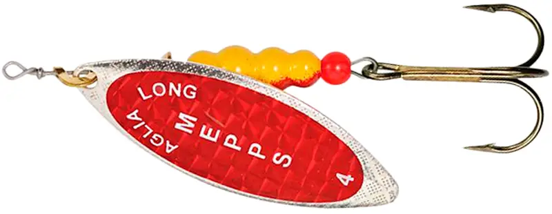 Блешня Mepps Aglia Long Redbo №4 17.0 g Silver