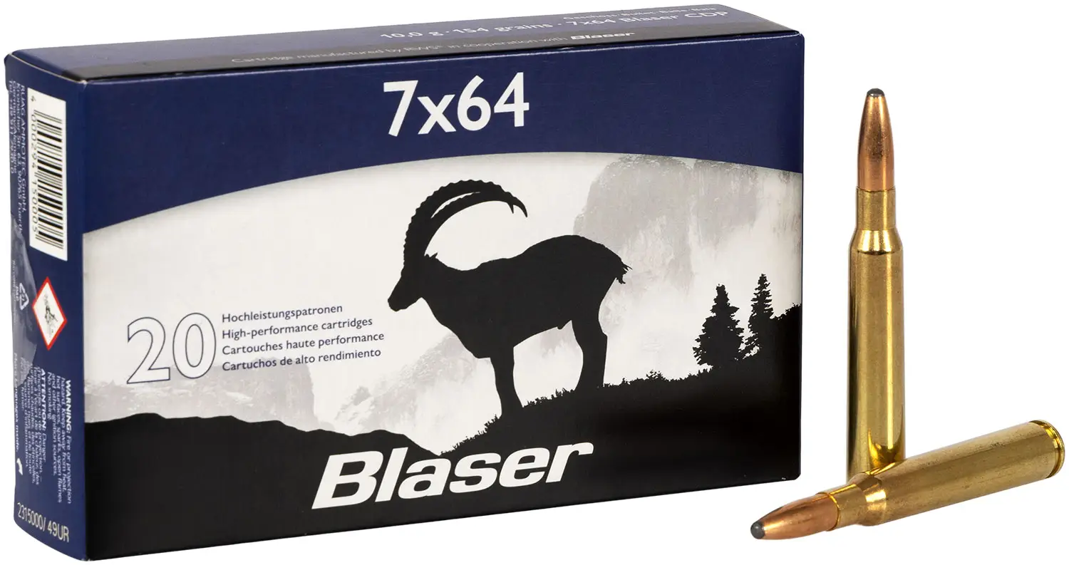 Патрон Blaser кал. 7x64 пуля CDP масса 10,0 г/ 154 гр