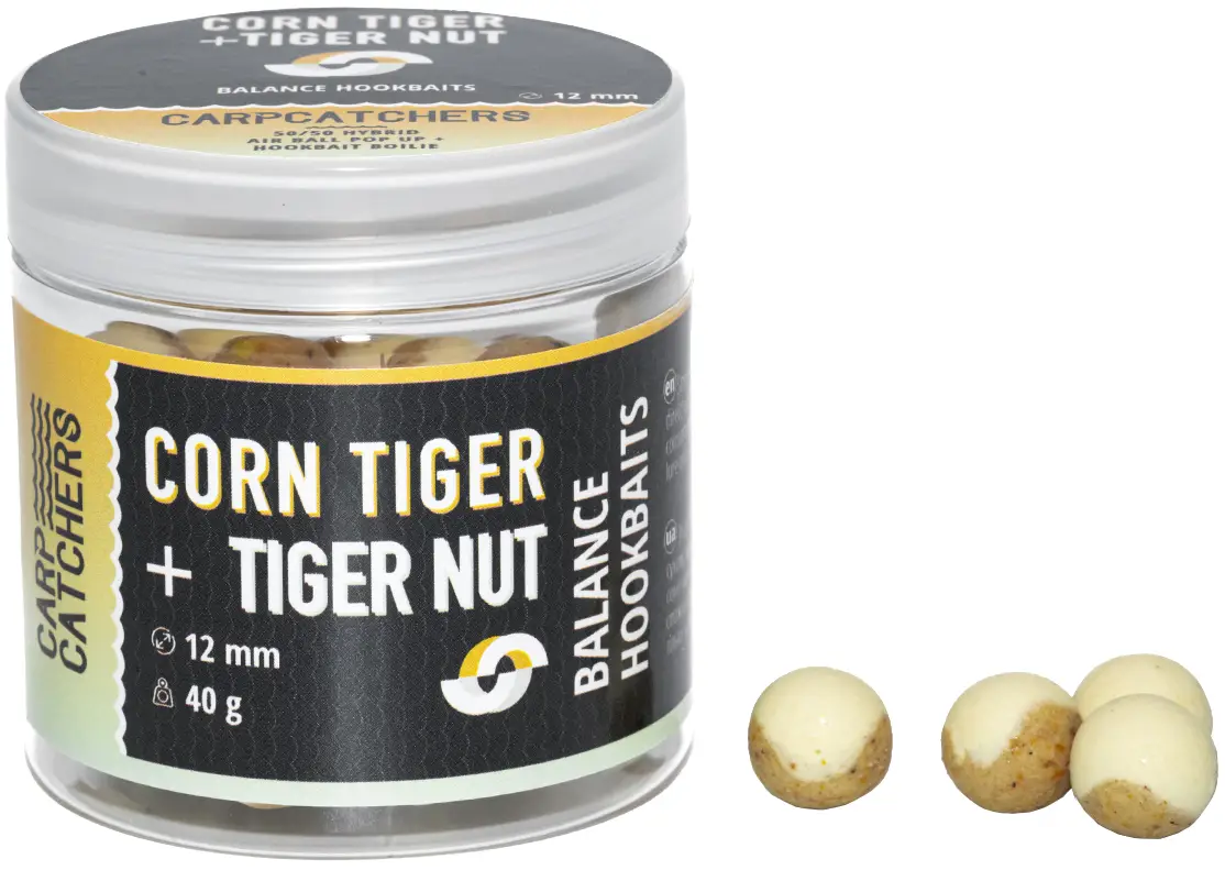 Бойлы Carp Catchers Balance Hookbaits Corn Tiger&Tiger Nut 12mm