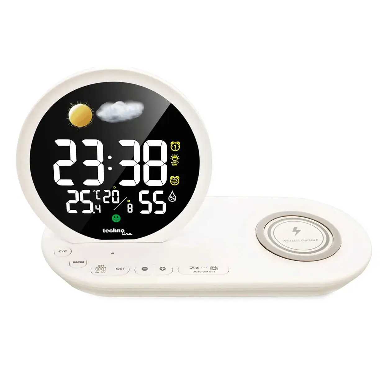 Часы (будильник) Technoline WT427 Wireless Mobile Charging