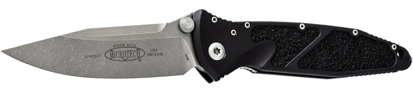 Ніж Microtech Socom Elite Drop Point Apocalyptic Black