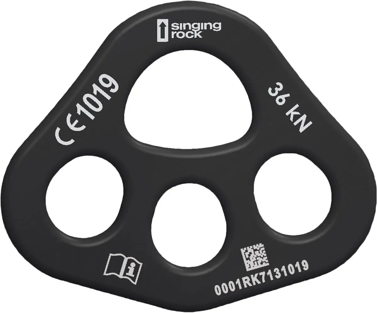 Такелажна пластина Singing Rock Rigging Plate 1/3 Black