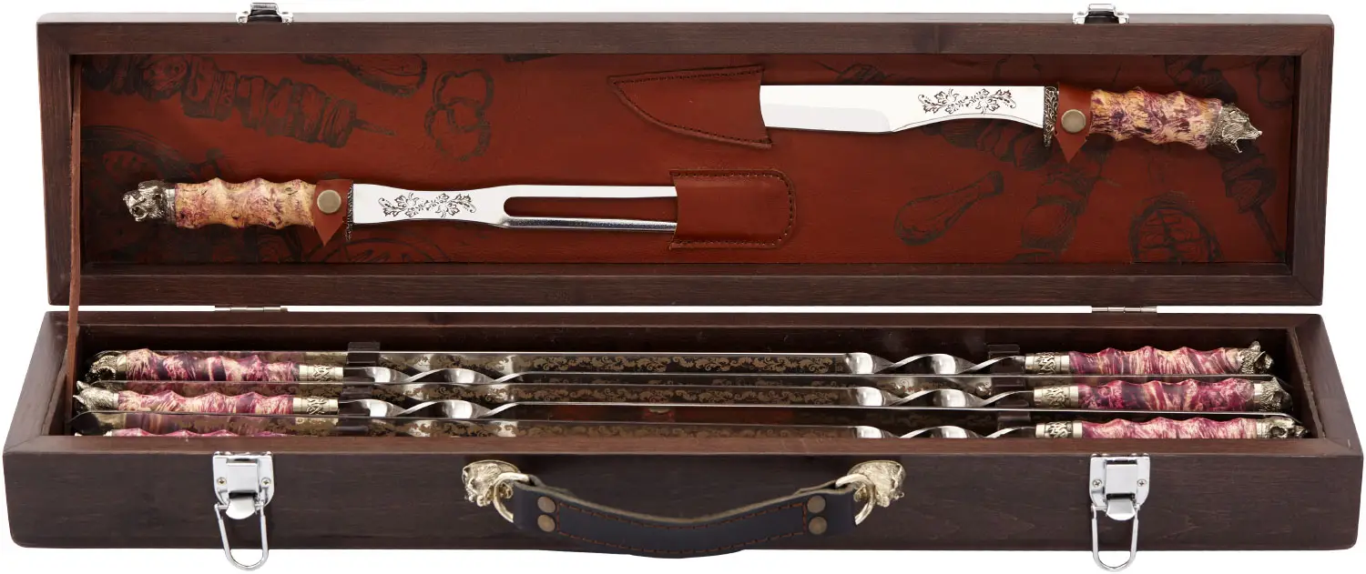 Набір шампурів R.A. "Мисливський" BIG кейс