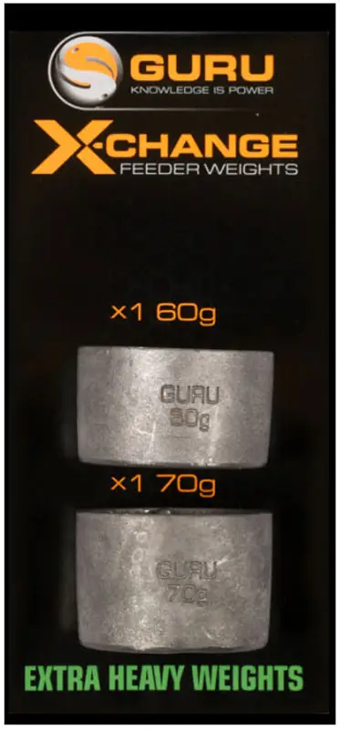 Грузило Guru X-Change Feeder Extra Heavy Spare Weights Pack 60g+70g
