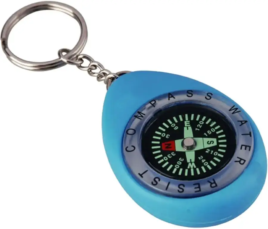 Брелок Munkees Keychain Compass Blue