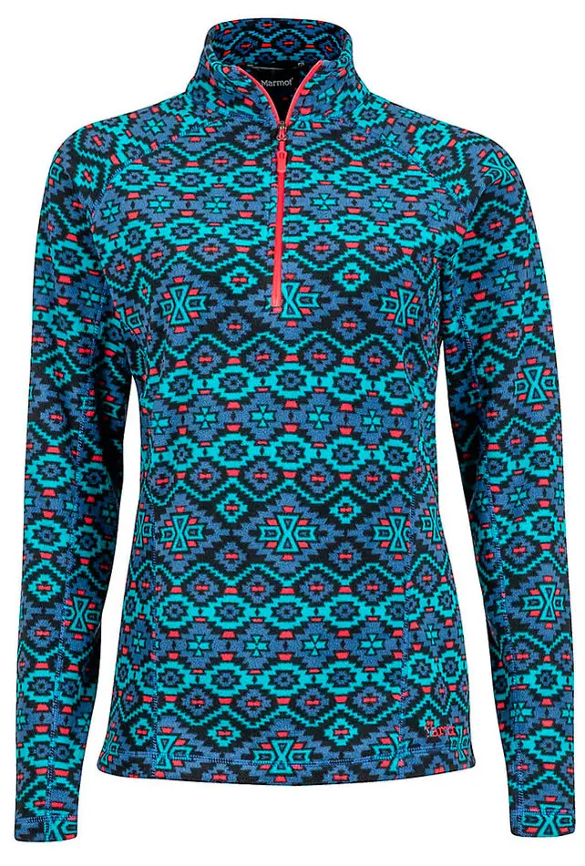 Кофта Marmot Wm’s Rocklin 1/2 Zip флис XS sailor maya