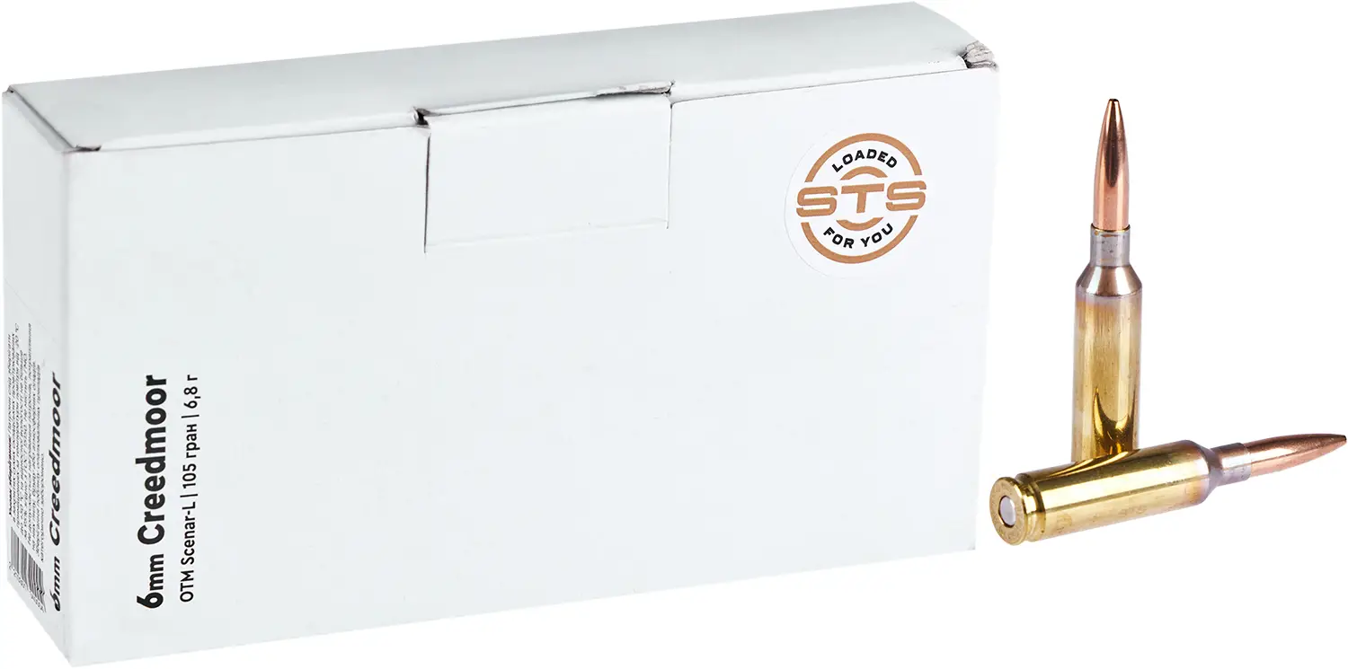 Патрон STS кал. 6 mm Creedmoor OTM куля Lapua Scenar-L маса 105 гр (6.8 г) 20 шт