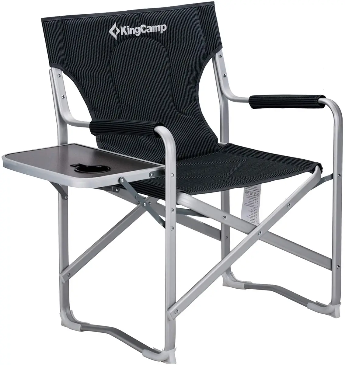 Крісло KingCamp Deluxe Director chair (KC3821) Black Stripe