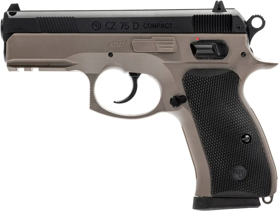 Пістолет страйкбольний ASG CZ 75D Compact FDE Spring кал. 6 мм