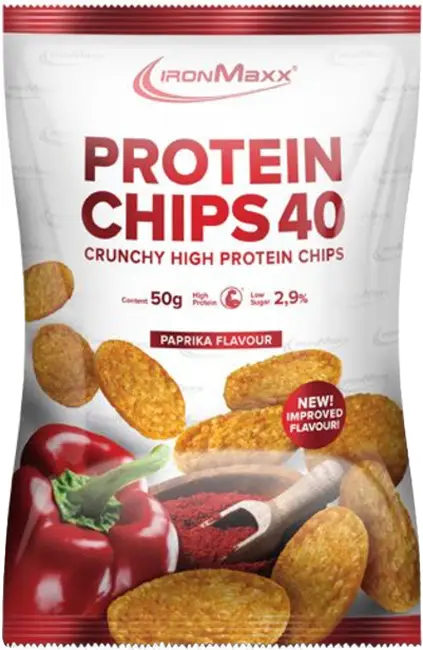 Живлення енергетичне IronMaxx Protein Chips 40 (чіпси) 50g Паприка
