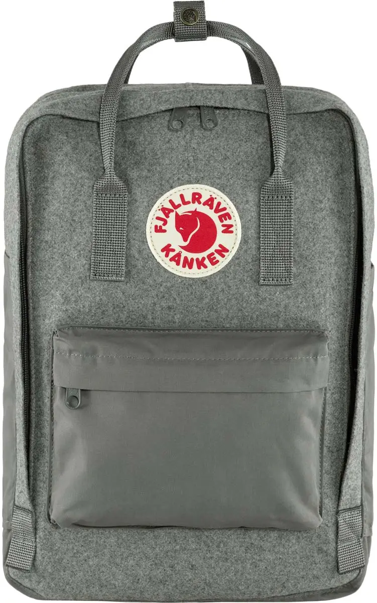 Рюкзак Fjallraven Kanken Re-Wool Laptop 15" 18L Granite grey