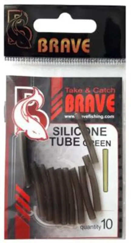 Трубка силиконовая Brave Silicone Tube Green 3mm (10шт/уп)