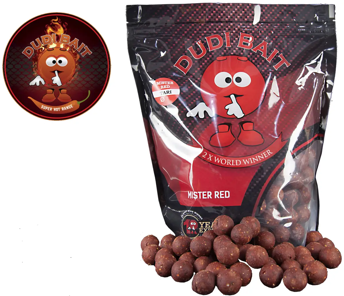 Бойли Dudi Baits Tari Boiliest Mister Red Super Hot 20mm 1kg
