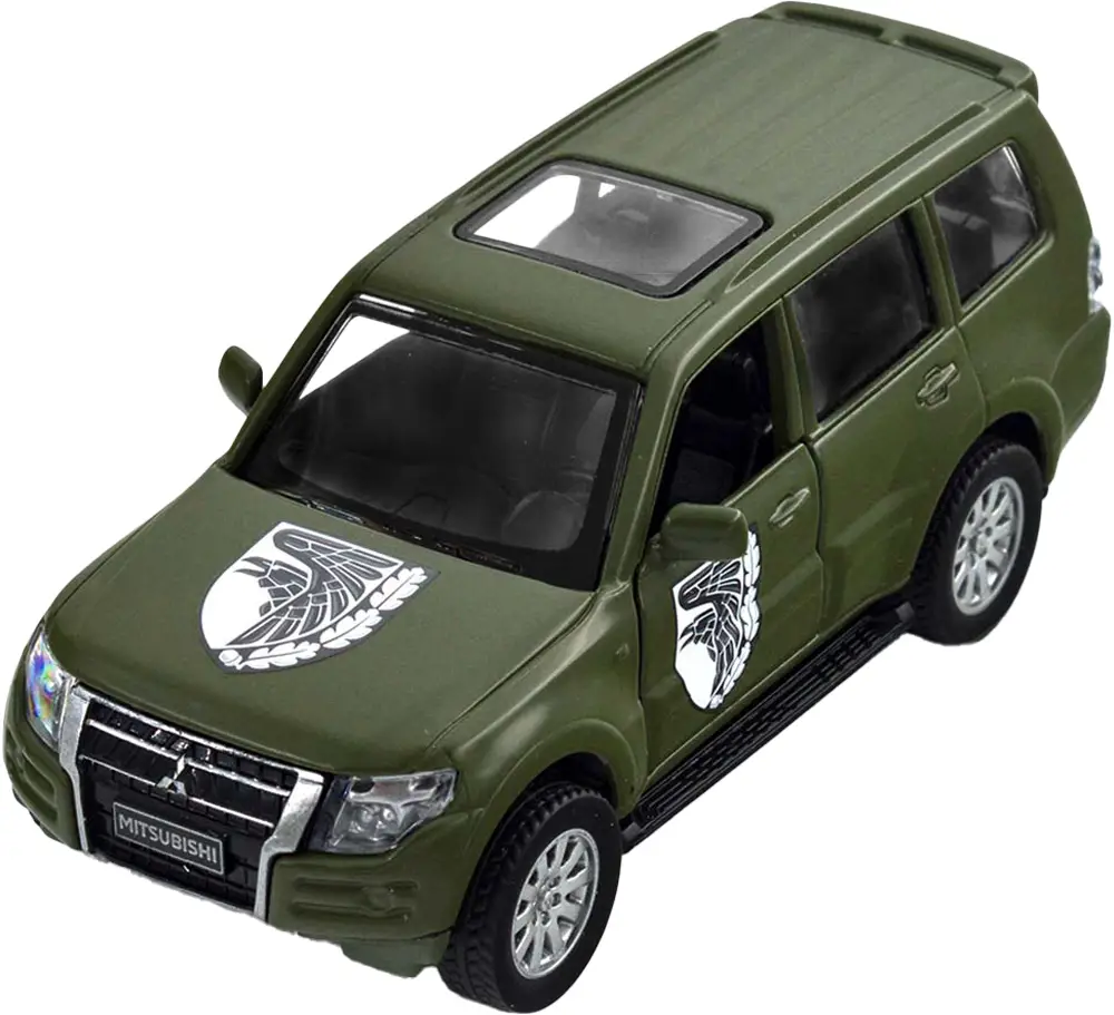 Машинка TechnoDrive серії Шеврони Героїв MITSUBISHI PAJERO 4WD TURBO "93 ОМБр"