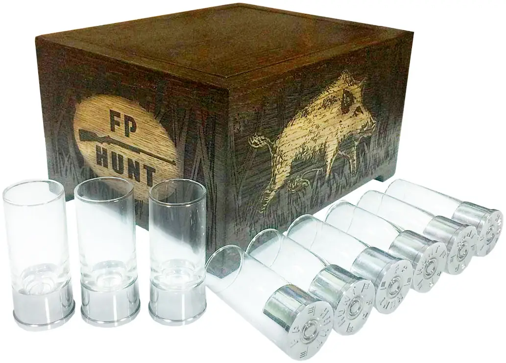Подарунковий набір чарок Fish-Point Бар "Патронбокс"