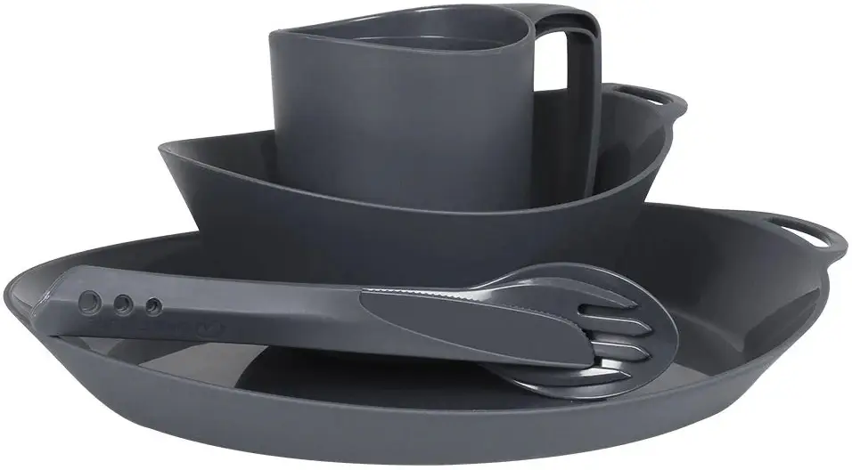 Набір посуду Lifeventure Ellipse Camping Tableware Set Graphite