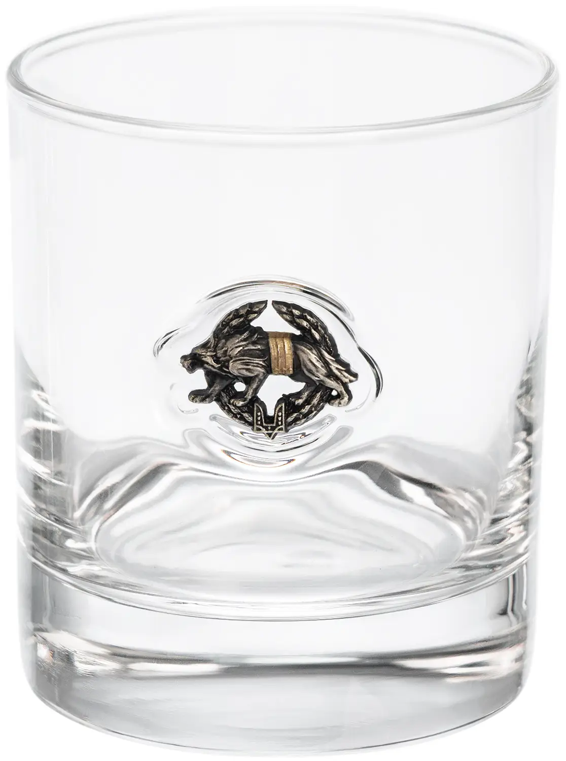 Стакан GUN&FUN для виски с эмблемой "волк" ССО