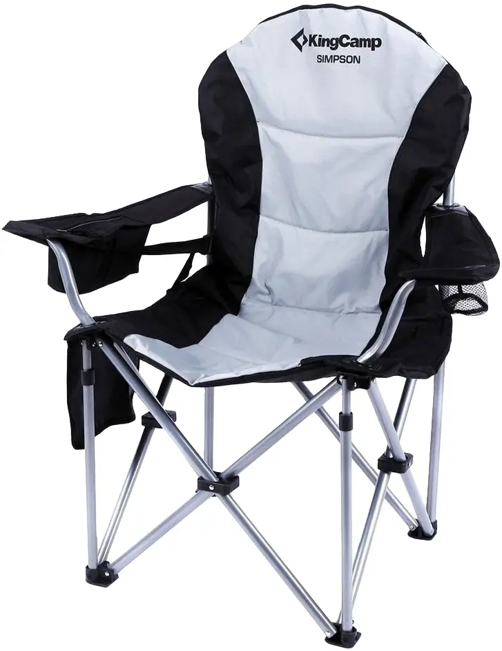 Крісло KingCamp Deluxe Hard Arms Chair. Black/Mid Grey
