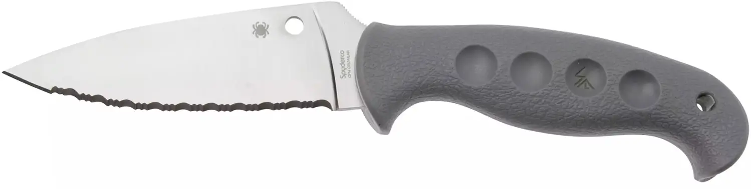 Нож Spyderco Temperance Serrated CPM Cru-Wear FRN Gray