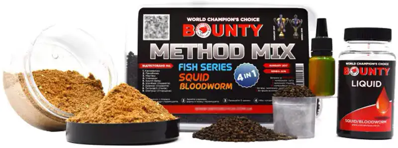 Метод Микс Bounty Method Mix 4in1 Fish Series Squid/Bloodworm