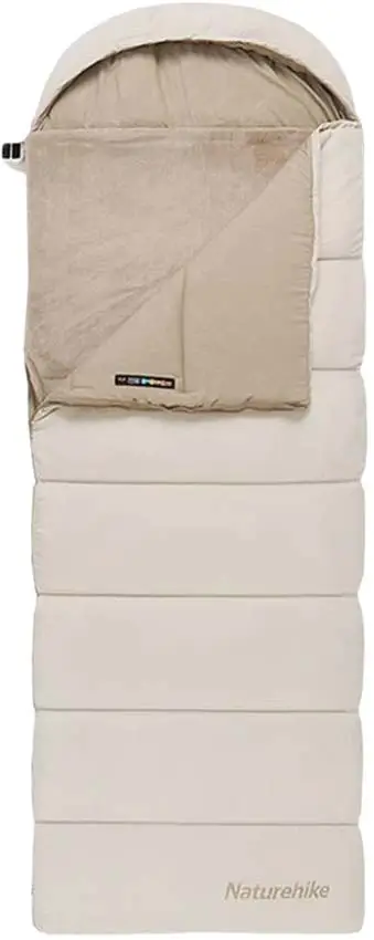 Спальний мішок Naturehike BE400 CNK2300SD021 L з підігрівом Beige