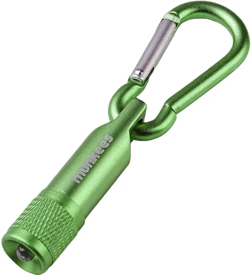 Ліхтар-брелок Munkees LED with Carabiner Grass green