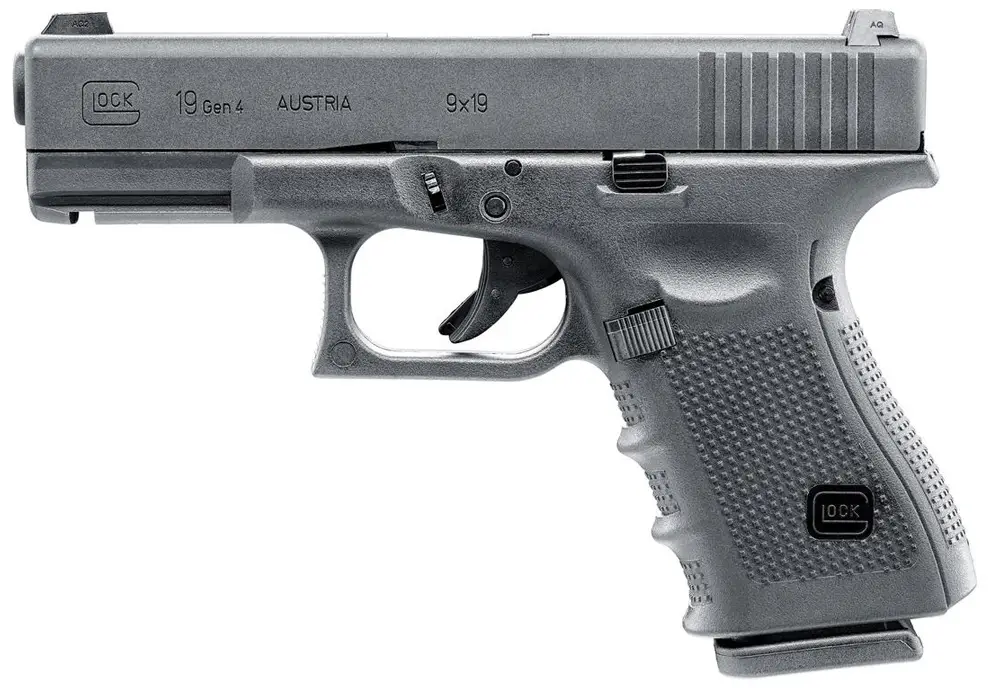 Пистолет страйкбольный Umarex Glock 19 Gen 4 Blowback Gas кал. 6 мм ВВ
