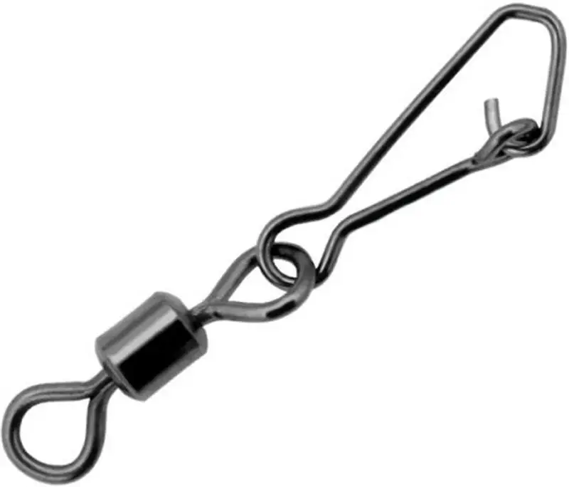 Вертлюжок с застежкой Gurza Rolling Swivel/Hooked Snap BN #12 (10шт/уп)