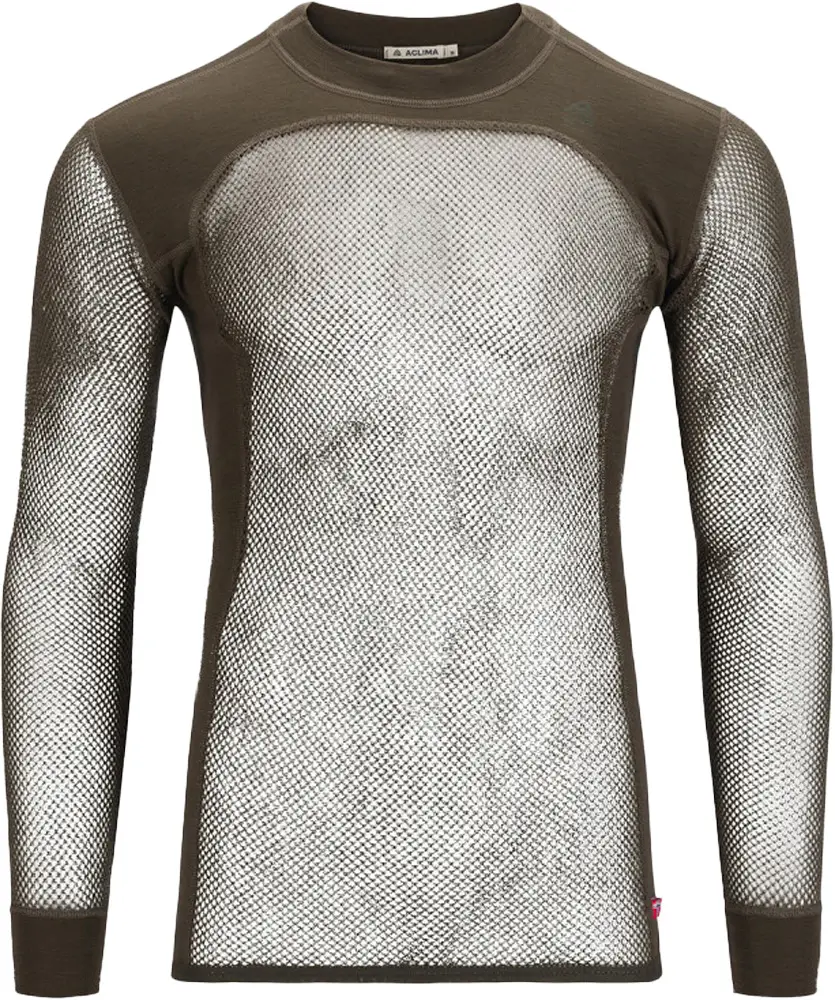 Термокофта Aclima Wool Net 120 Crew Neck M’s M Brown