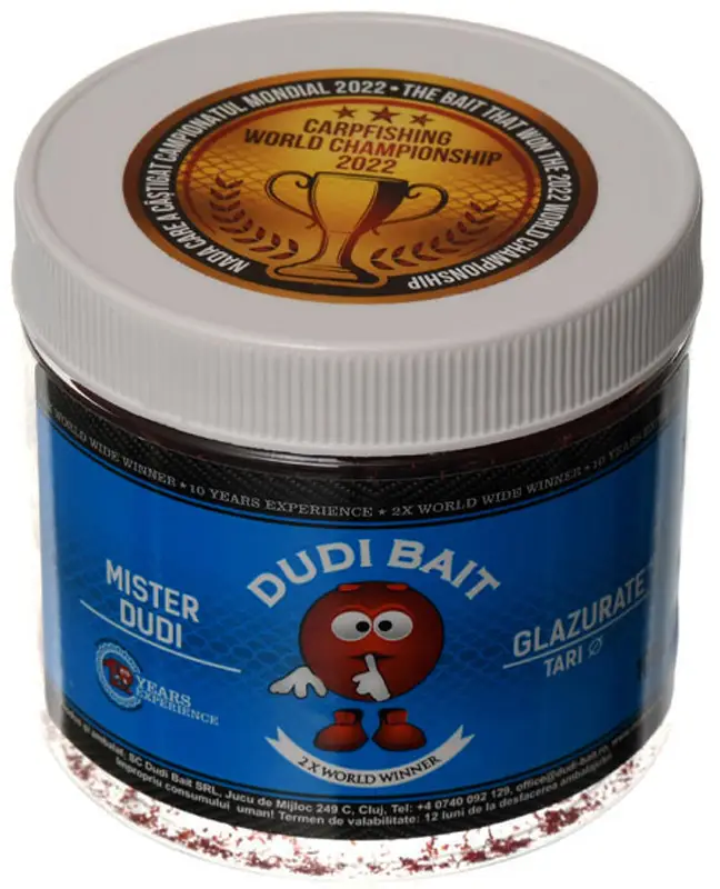 Бойлы Dudi Baits Hook Bait Glazurate Tari Mister Dudi 16mm 100g