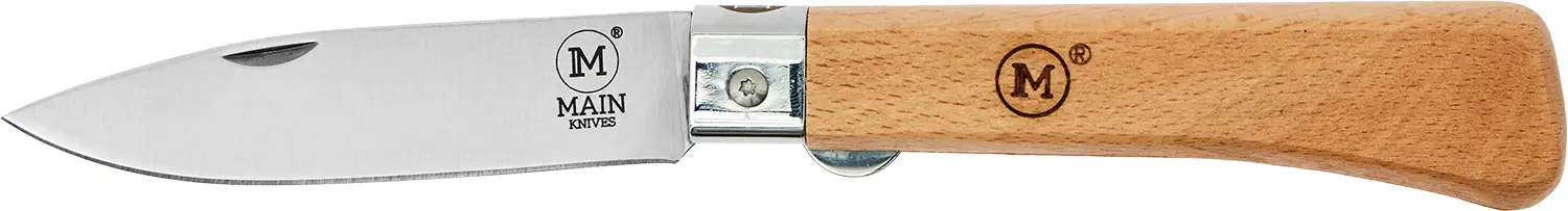 Ніж Main Knives "Workers line" Drop Point Beech Wood Light Brown