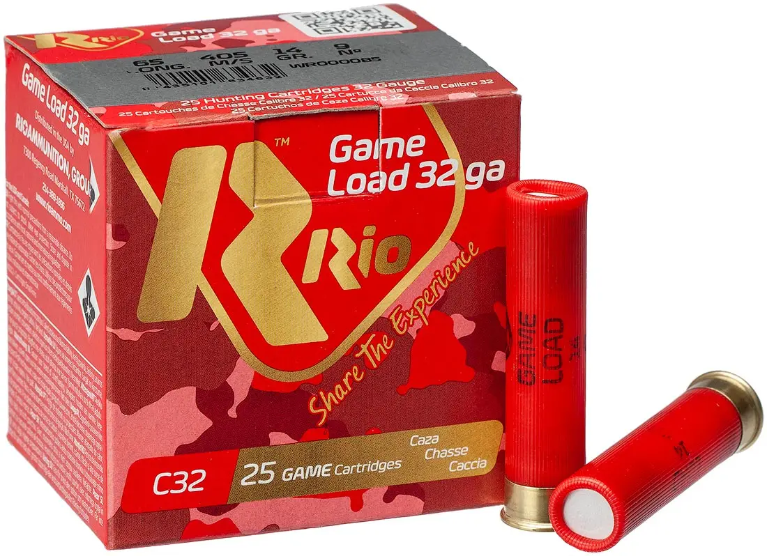 Патрон RIO Game Load кал. 32/65 дробь № 9 (2 мм) навеска 14 г
