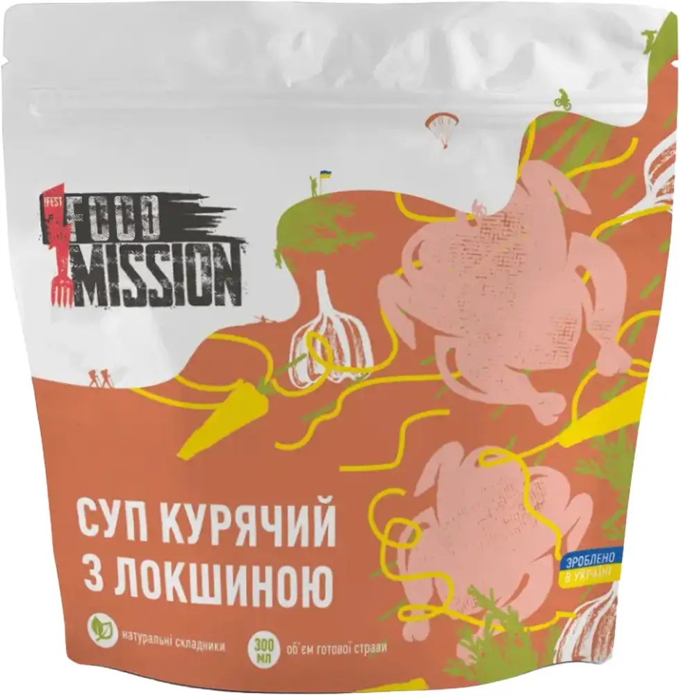 Сушена їжа Food Mission Суп курячий з локшиною