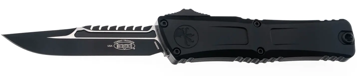 Ніж Microtech Combat Troodon Gen III Interceptor BB Signature Series Tactical Black