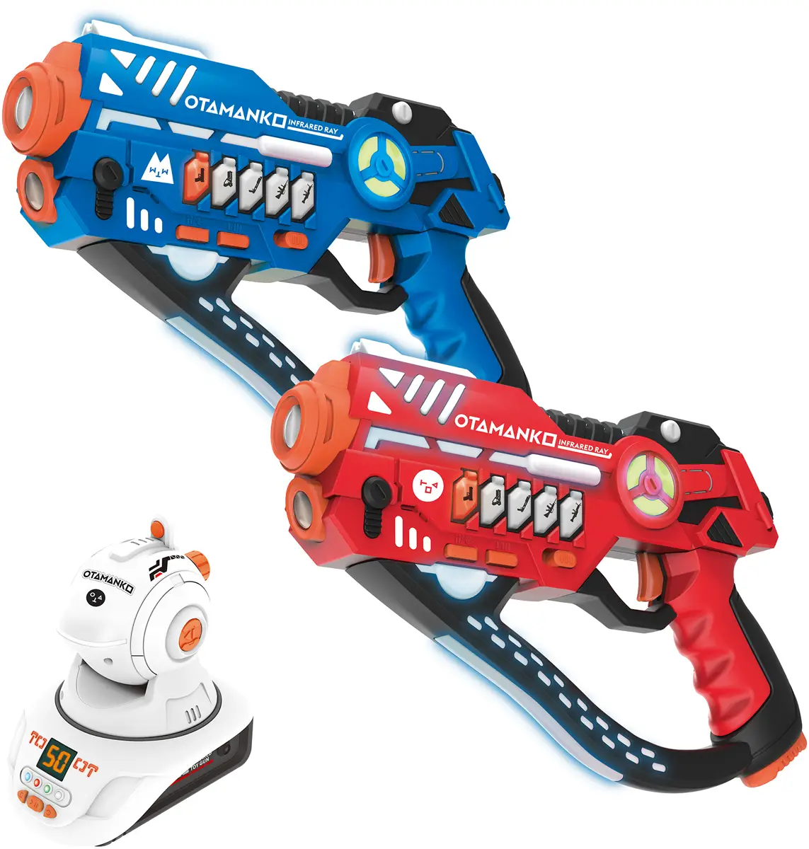 Набор лазерного оружия OTAMANKO Лазерные бои 2 лазерных пистолета и проектор