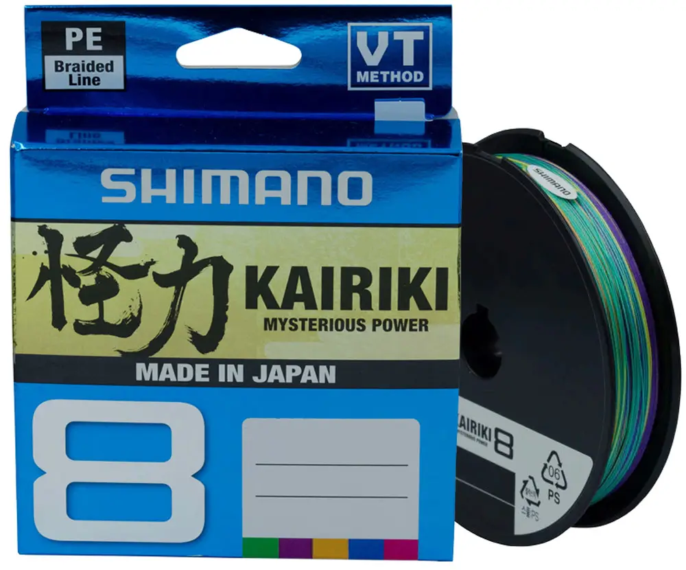 Шнур Shimano Kairiki 8 PE 300m (Multi Color) 0.06mm 5.3kg