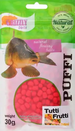 Пуфік Grizzly Puffi Mini 30g Tutti Frutti