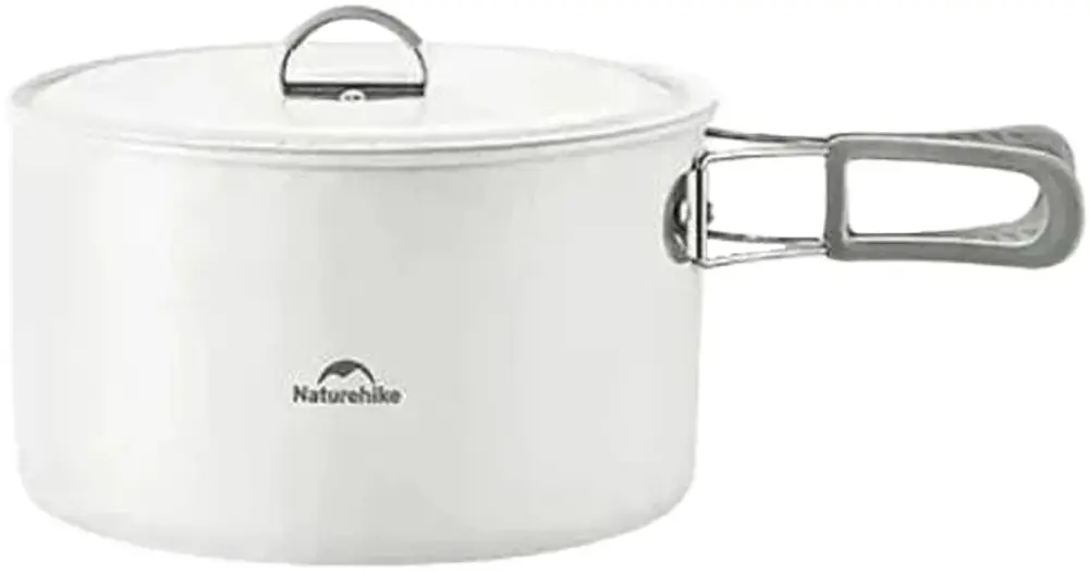 Каструля Naturehike CNK2450CF013 3 із керамічним антипригарним покриттям White