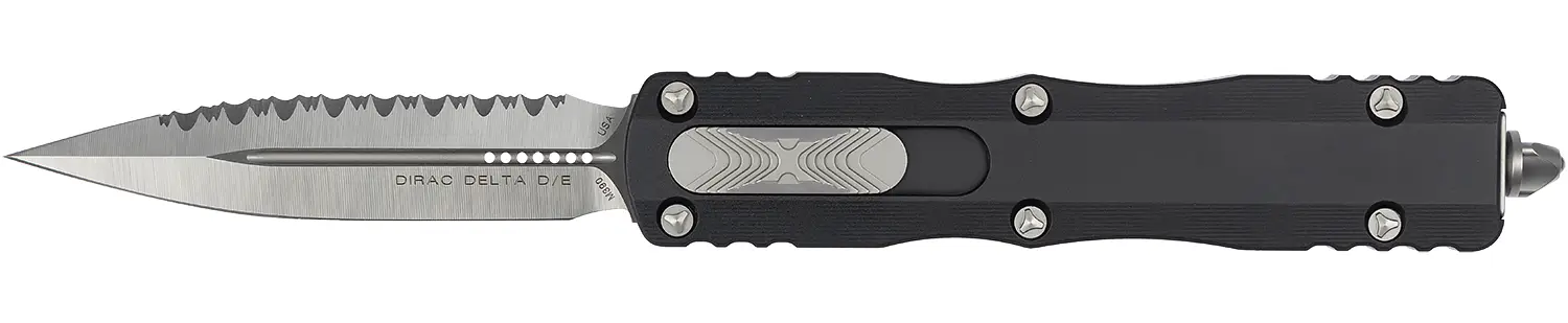 Ніж Microtech Dirac Delta D/E Satin Serrated Black