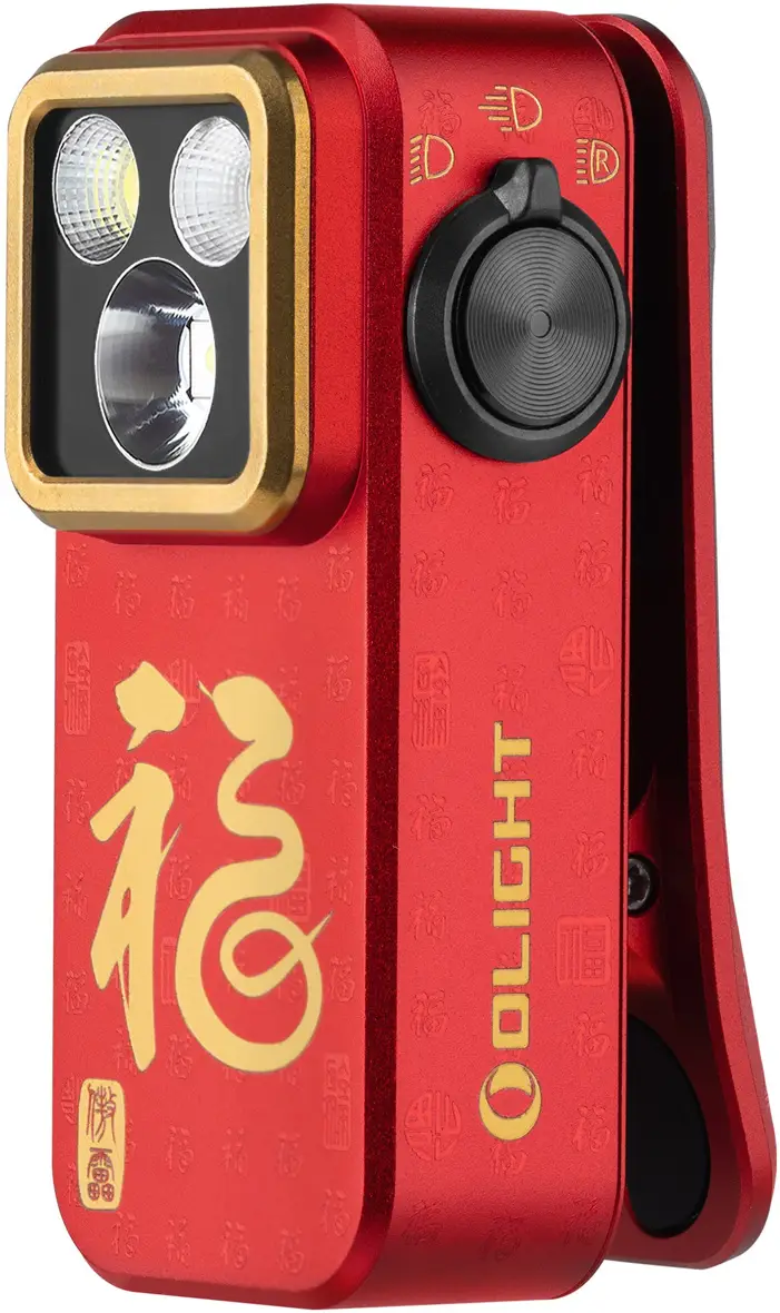 Фонарь Olight Oclip Pro Fortune Snake Special Edition Red