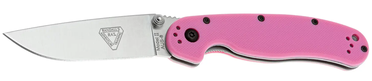 Ніж Ontario Knife RAT II AUS-8 Pink