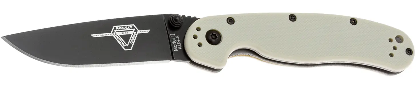Ніж Ontario Knife RAT II AUS-8 BB Bone