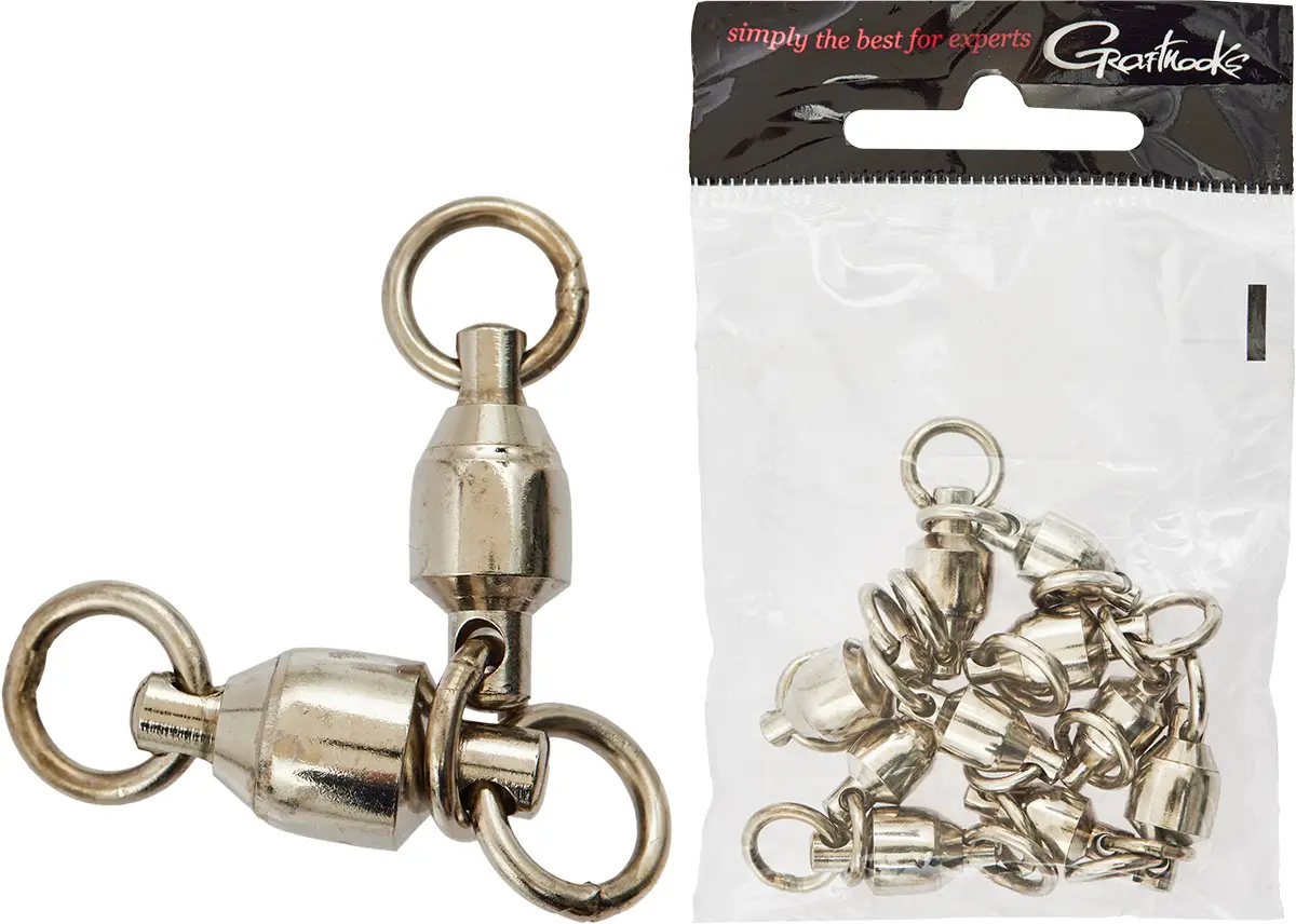 Вертлюжок Prohunter Welded Ring Single Rolling BallBearing Cobinati 8x7 Black Nickel (5 шт/уп)