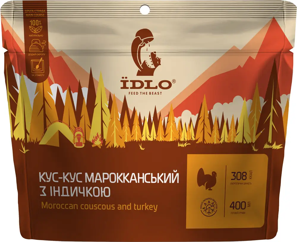 Кус-кус ЇDLO Марокканський з індичкою 90 г