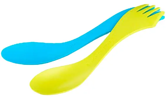 Ловилка Light my fire Spork Large 2-pack. Блакитний/лайм