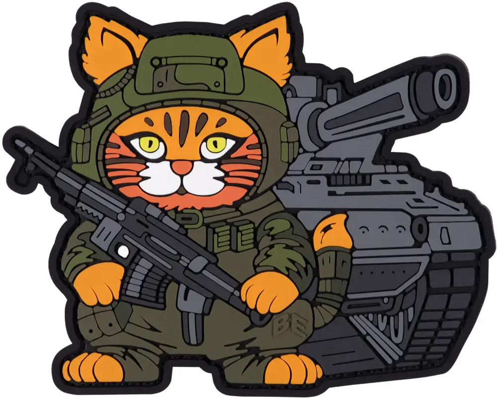 Патч Brand Element Кот-танкист