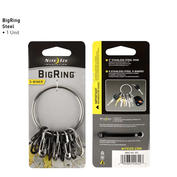 Органайзер для ключей Nite Ize BigRing Stainless стал.