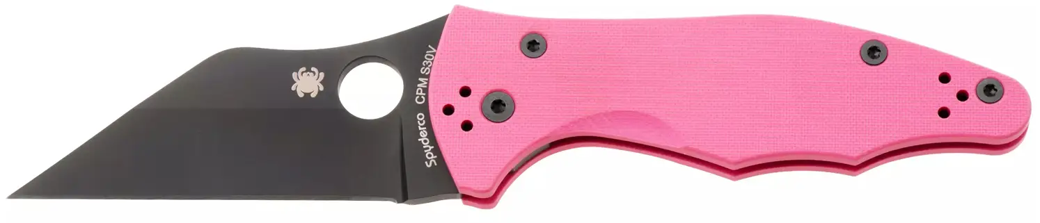 Ніж Spyderco Yojimbo 2 Black Blade Sprint Run Pink