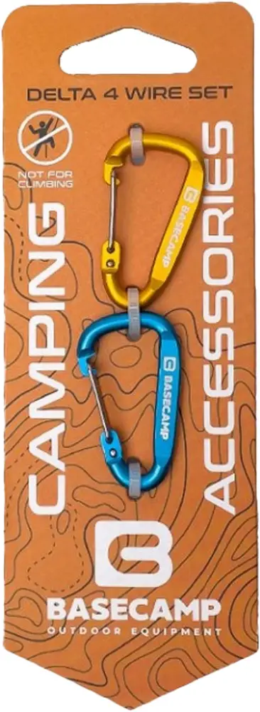 Карабін Base Camp Delta 4 Wire Set 2 2шт Blue Orange