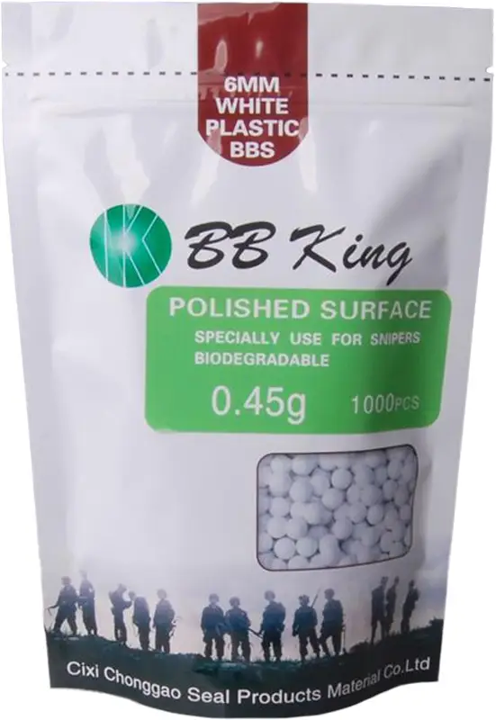 Страйкбольные шарики BB King Biogradable 6 мм 0,45 г 1кг/уп